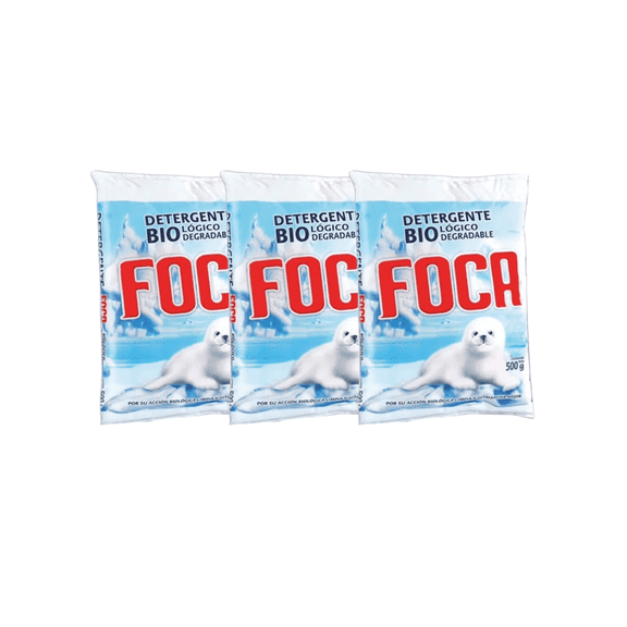 FOCA Biodegradable Powder Laundry Detergent(  3  X  250 g) 3 Pack