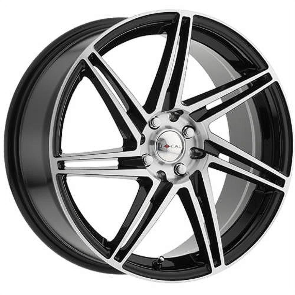 FOCAL 449u f-14 17x8 +42et 72.62mm gloss black diamond cut face clear coat wheel