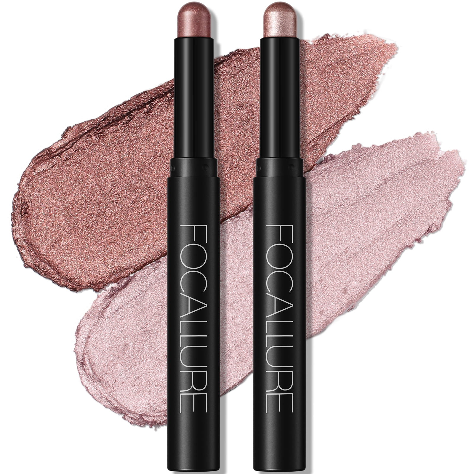 FOCALLURE 2 Pcs 2-in-1 Eyeshadow & Eyeliner Pen, Waterproof Creamy ...