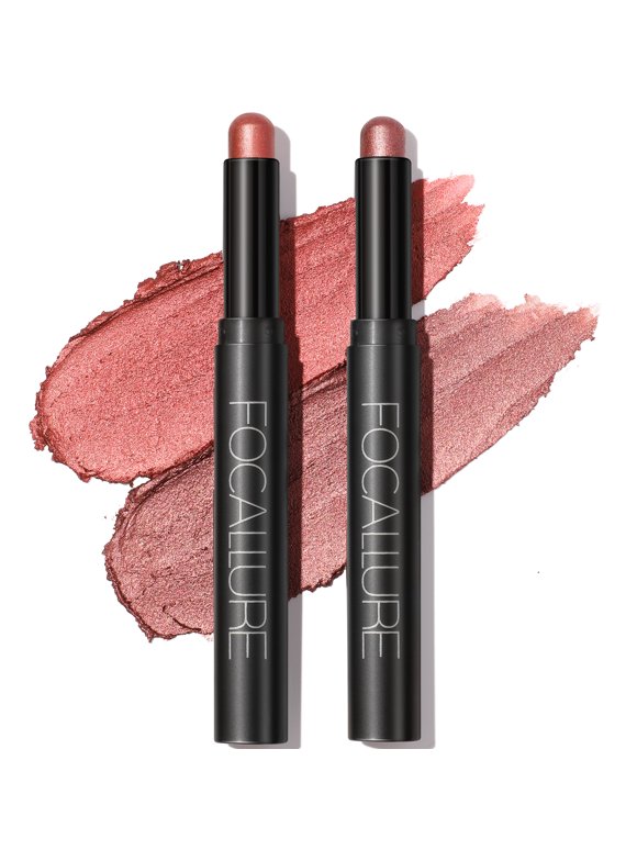 (2 Pcs) 2 in 1 Eyeshadow and Eyeliner Pen,Waterproof Eyeshadow Stick,Starring Rose