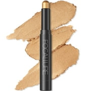 FOCALLURE 2 in 1 Eyeshadow and Eyeliner Pen，Waterproof Eyeshadow Stick, CORAL