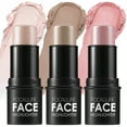 thumbnail image 1 of FOCALLURE 3 Pcs Mineral Contour Sticks,Shades with Highlighter & Bronzer & Blush,Neutral, 1 of 8