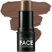 FOCALLURE Cream Contour Stick, Professional Face Shaping & Contouring Stick Makeup,COCOA