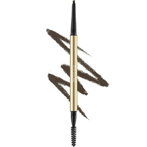 FOCALLURE Eyebrow Pencil,Waterproof & Smudge Proof Dual-Sided Brow Brush,Medium Brown