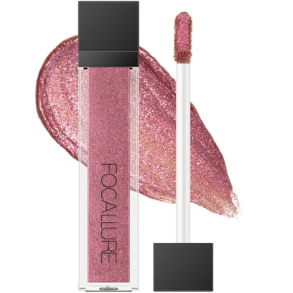 FOCALLURE Liquid Glitter Eyeshadow,Metallic Long Lasting Waterproof Eye Makeup, AMETHYST CRUSH