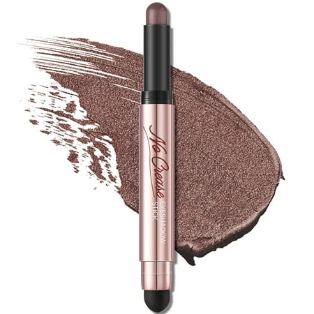 FOCALLURE No Crease Eyeshadow Stick,Matte & Shimmer Eyeshadow Pencil with Blending Sponge Brush,DESERT DREAM
