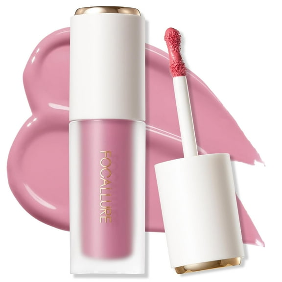 FOCALLURE Silky Cream Liquid BlushLong Lasting and Lightweight Cheek Blush Face Makeup,FEELING GOOD