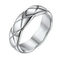 thumbnail image 1 of FOCALOOK Crush Band Rings for Women Wedding Promise Chunky Wide Stacking Rings Size 11, 1 of 13