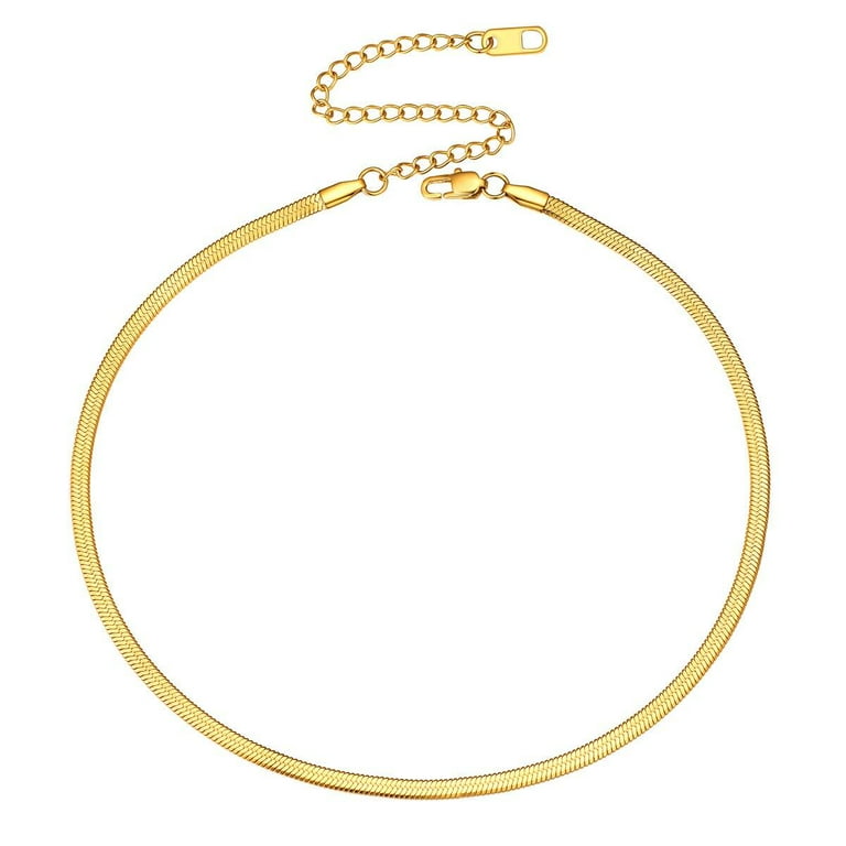 Stainless Steel Polished Yellow IP Paperclip 15in w/2in ext. Necklace Stainless Steel Polished Yellow IP Paperclip 15in w/2in ext. Necklace
