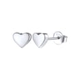 thumbnail image 1 of FOCALOOK Heart Stud Earrings 925 Sterling Silver Hypoallergenic Small Mini Dainty Minimalist Earring Suds for Women Jewelry Gifts, 1 of 10