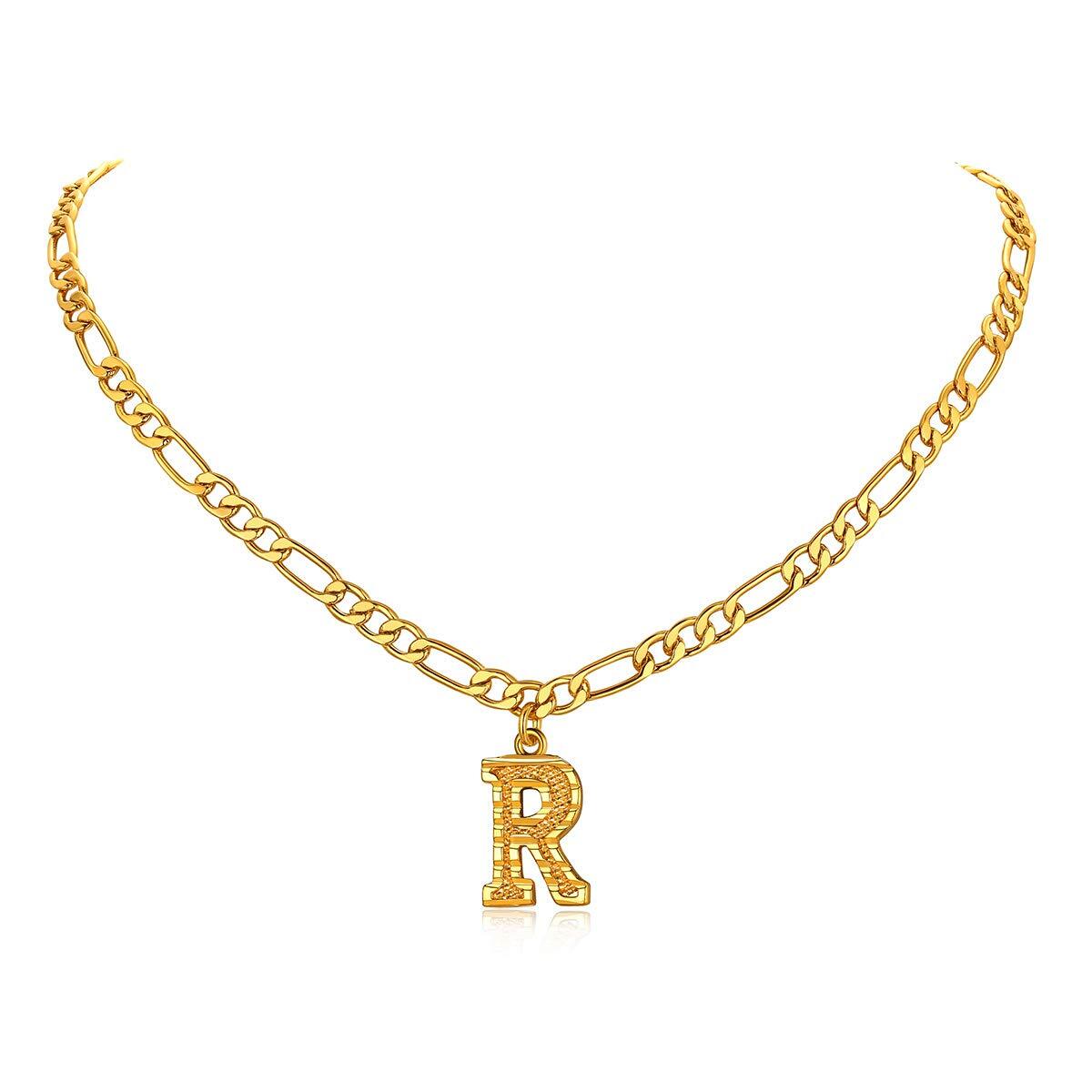 Collana Girocollo Con Iniziale In Oro 18 Carati – GoldChic Jewerly, Catana Figaro Regolabile, Gioiello Donna Con Lettera A-Z