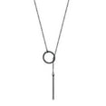 thumbnail image 1 of FOCALOOK Lariat Y Necklace Long Necklace for Women Vertical Bar Looped Adjustable Black Jewelry Chain Drop Necklace, 1 of 9