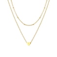thumbnail image 1 of FOCALOOK Layered Initial Choker Necklaces for Women Tiny Heart Letter Y Pendant Adjustable Beaded Chain Birthday Valentine's Day Jewelry Gifts, 1 of 8