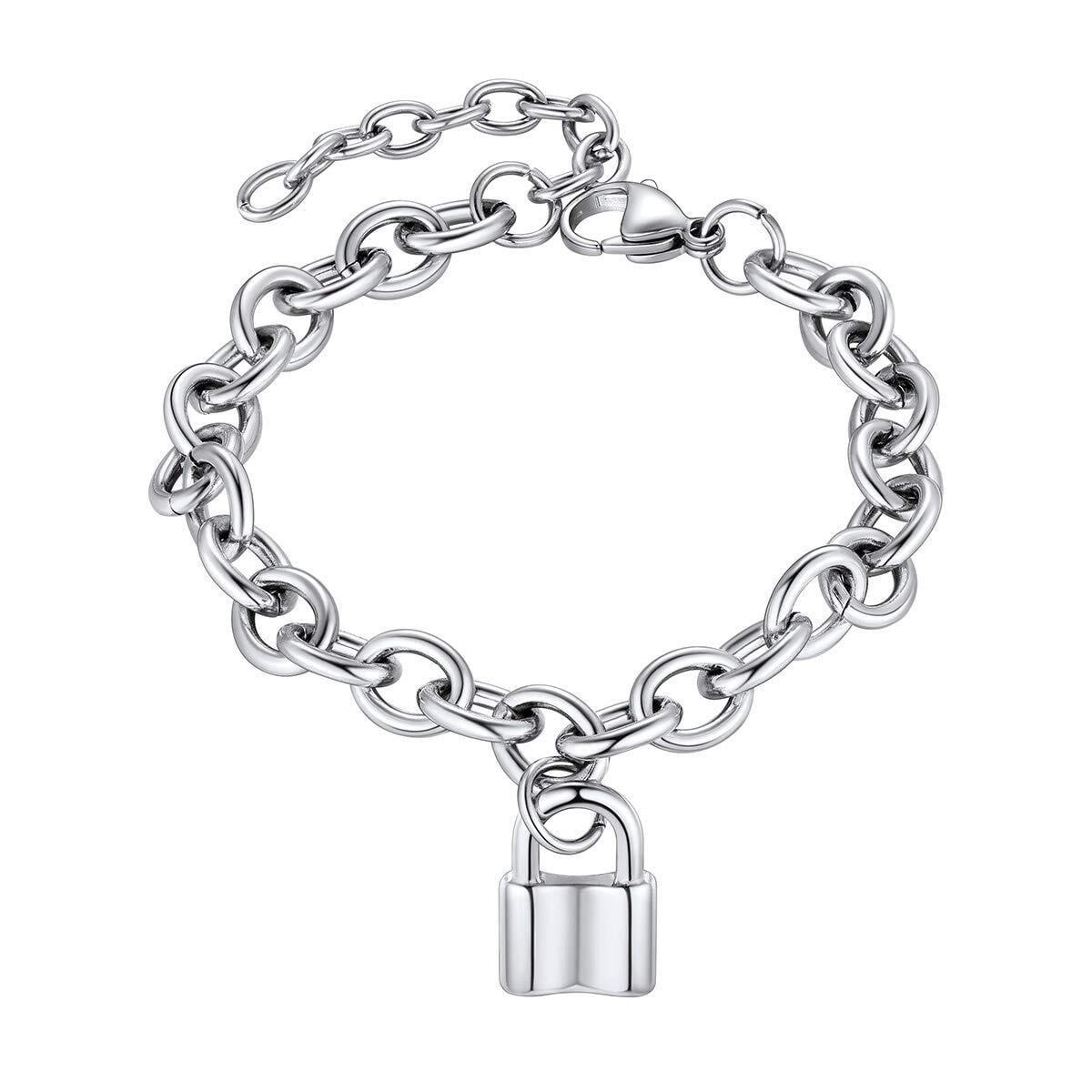 Retro Jewelry Wearing Aid Practical Plastic Wristband Lock Bracelet