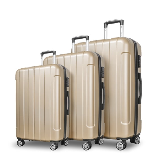 FOCHIER F 3 Piece Luggage Sets,PC+ABS Hard Shell Suitcase sets With TSA Lock & Spinner Wheels 20/24/28inch