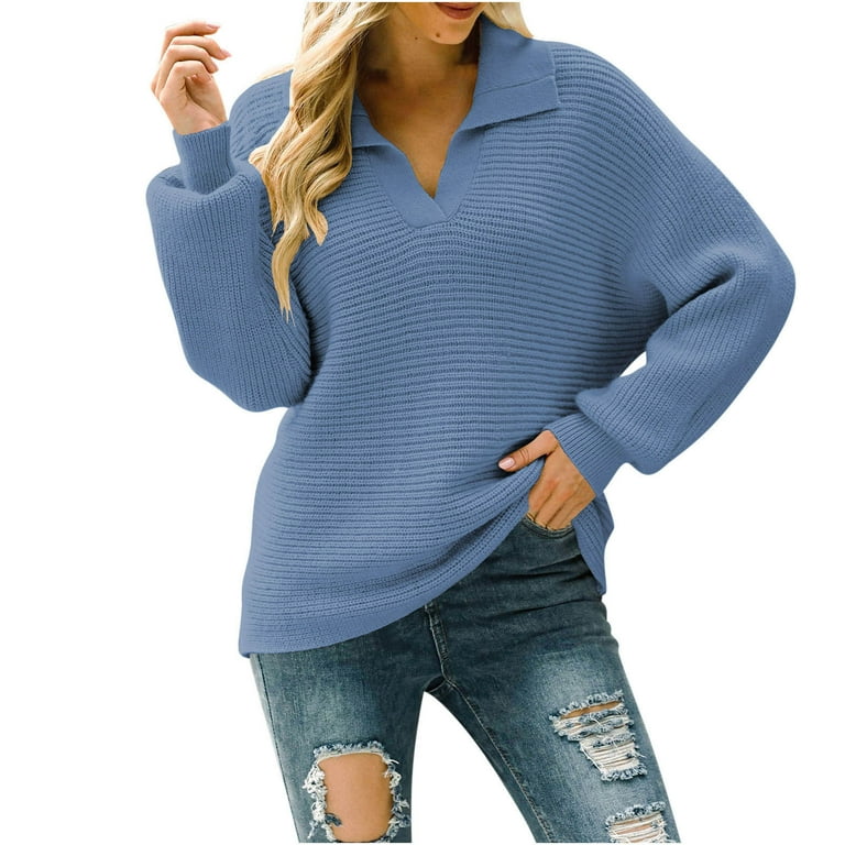 Women's fashion long sleeve pure colour sweate discount