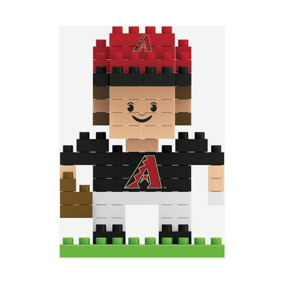 FOCO BRXLZ MLB Arizona Diamondbacks Mini Baseball Player 3-D Construction Toy