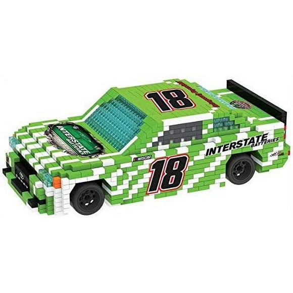 FOCO BRXLZ NASCAR #18 Kyle Busch Race Car 3-D Construction Toy