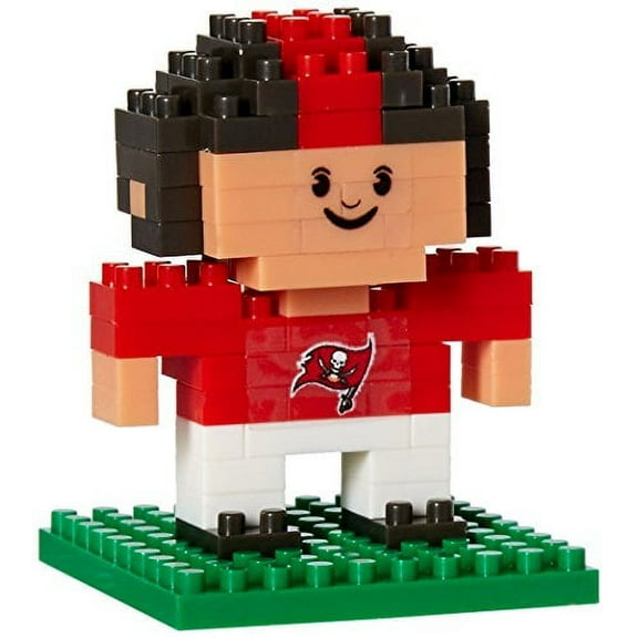 FOCO BRXLZ NFL Tampa Bay Buccaneers Mini Football Player 3-D Construction Toy