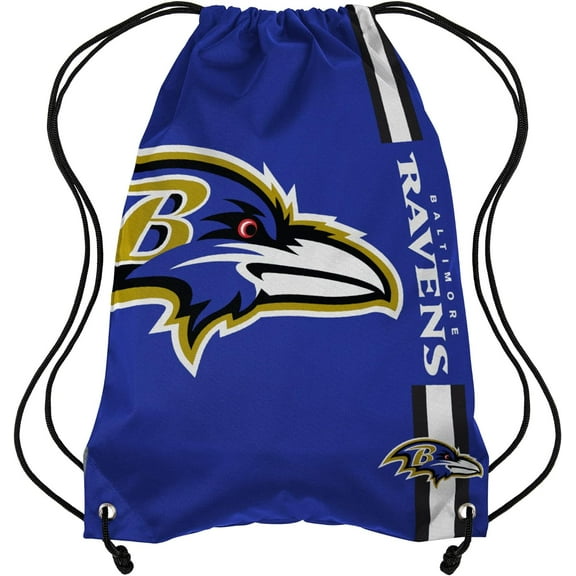 FOCO Baltimore Ravens NFL Big Logo Drawstring Backpack