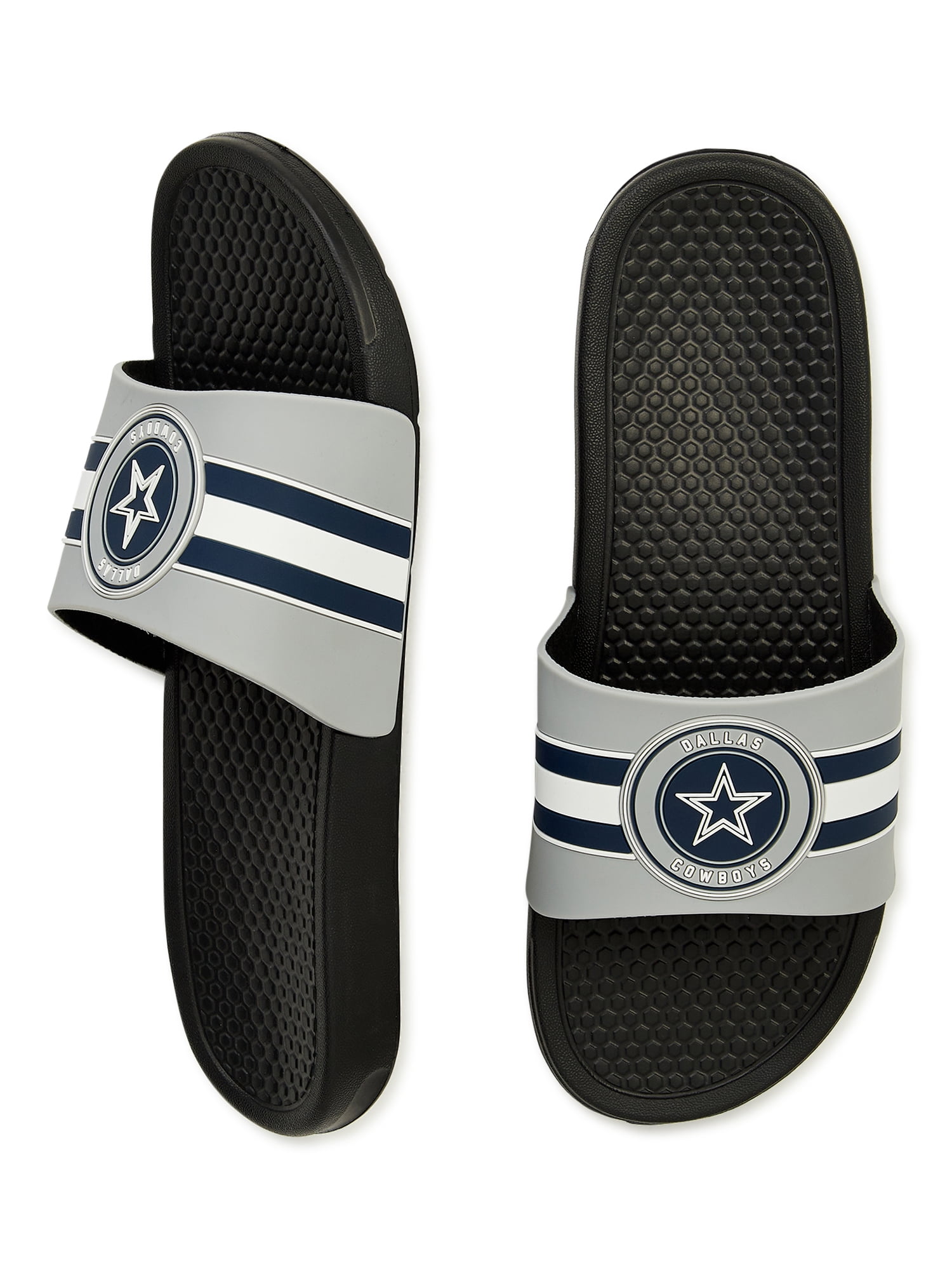 FOCO Dallas Cowboys Men s Raised Slide Sandals