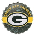 thumbnail image 1 of FOCO Green Bay Packers NFL Metal Distressed Bottlecap Sign, 1 of 1