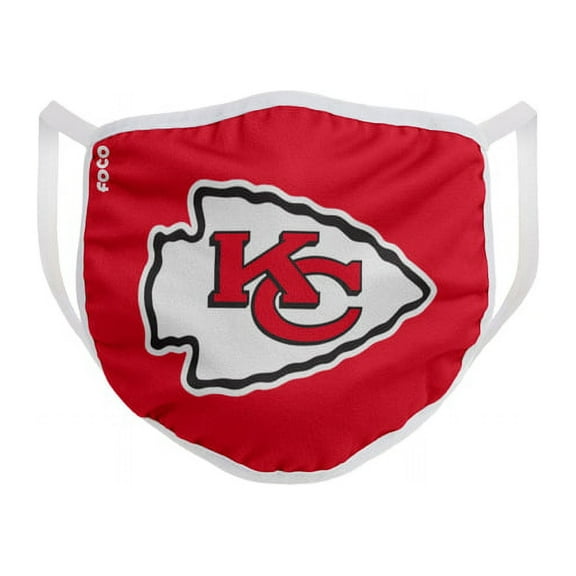 FOCO Household Multi-Purpose Kansas City Chiefs Face Mask Multicolored 1 pk - Case Of: 1;