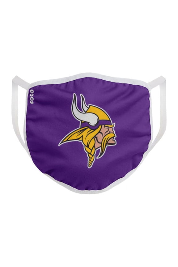 Household Multi-Purpose Minnesota Vikings Face Mask Multicolored 1 pk