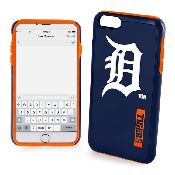 FOCO MLB Detroit Tigers Hybrid Impact Case For iPhone 6 Plus, 6S Plus (5.5")