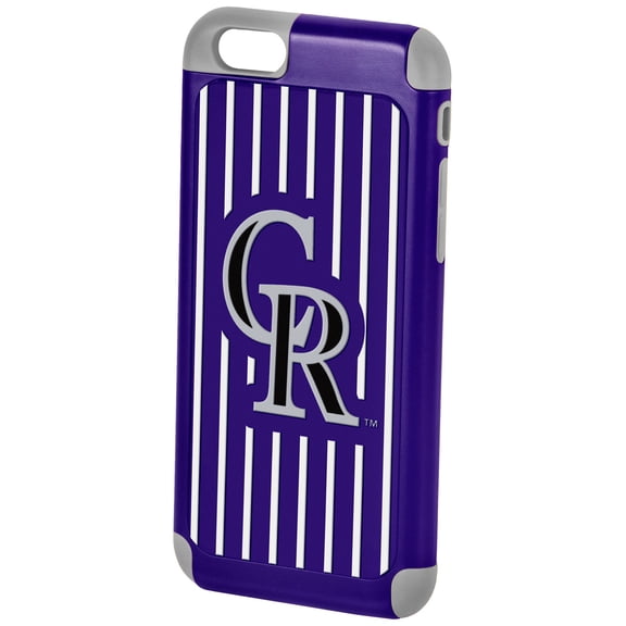 FOCO MLB Licensed Colorado Rockies Dual Hybrid Case For iPhone 6 and 6s (4.7")