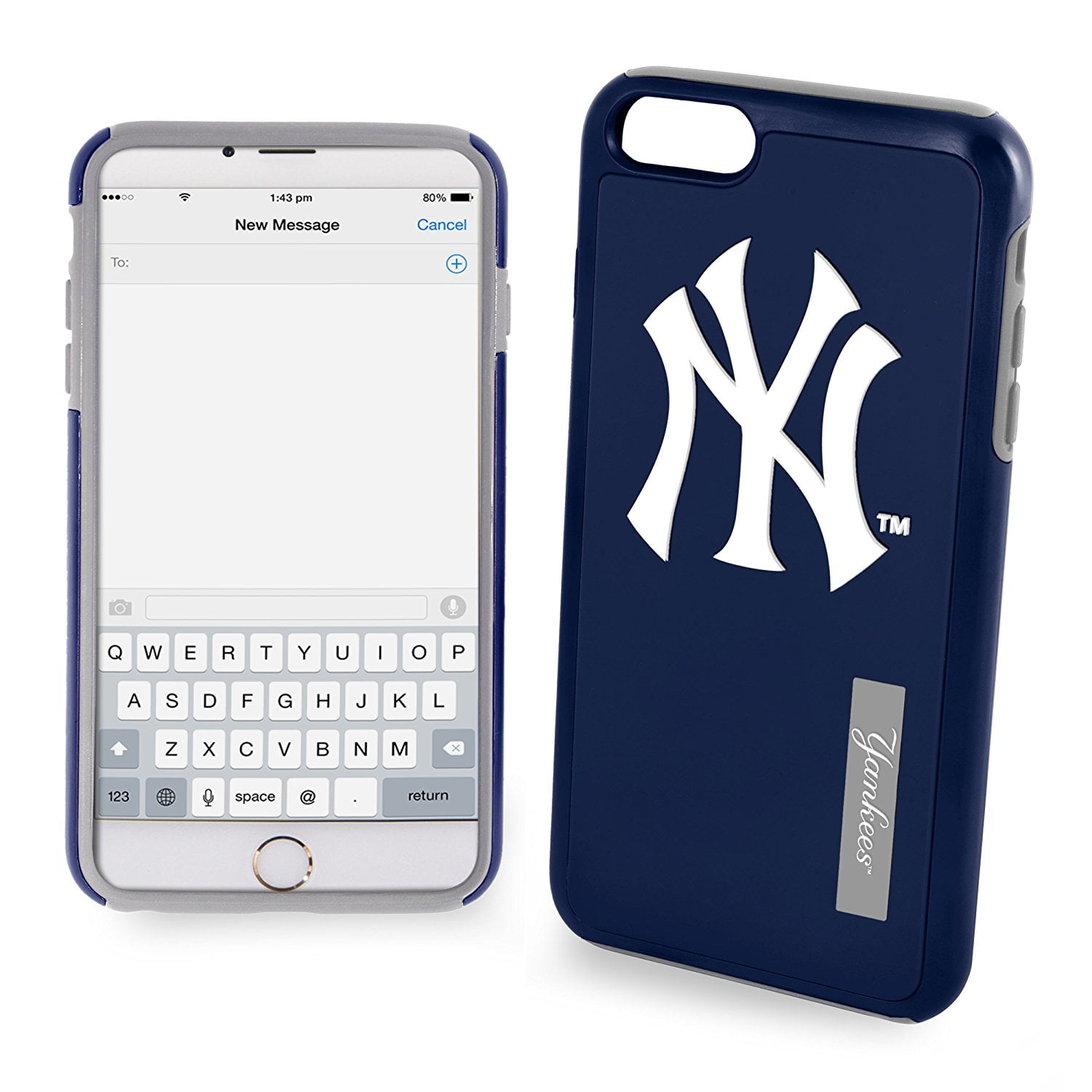 FOCO MLB New York Yankees Case for iPhone SE (2022-20), 8,7, 6 & 6s (4. ...