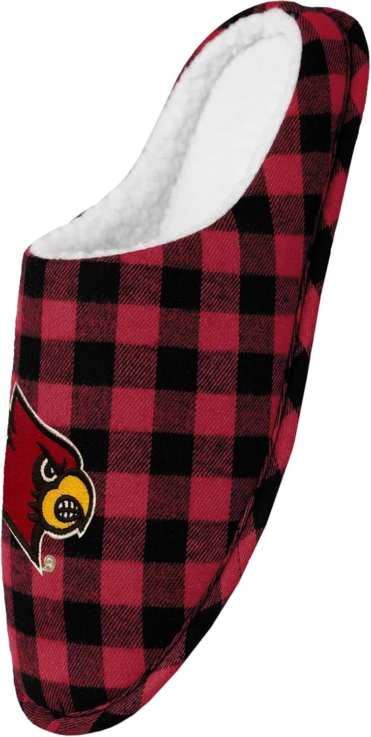 FOCO Women's Team Color Sherpa-Lined Slippers - Cup Sole, Sizes 11-12