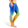 thumbnail image 1 of FOCO NBA Golden State Warriors Gradient Print Leggings Women's Extra Large, 1 of 1