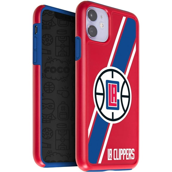 FOCO NBA Los Angeles Clippers Dual Layered Case for iPhone 11 & XR (6.1")