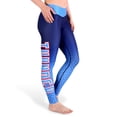 thumbnail image 1 of FOCO NBA Oklahoma City Thunder Gradient Print Leggings Women's Extra Small, 1 of 3