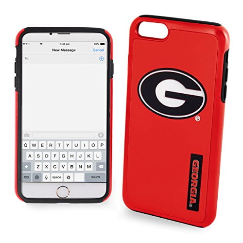 FOCO NCAA Georgia Bulldogs Hybrid for iPhone SE (2022-20), 8, 7, 6S, 6 (4.7")