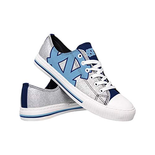NCAA Tennessee Volunteers Women's Glitter Low Top Canvas Shoes - Team Color, Size 8