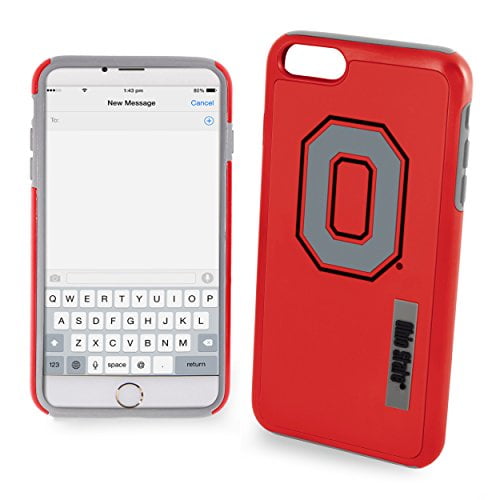 FOCO NCAA Ohio State Buckeyes Hybrid for iPhone SE (2022-20), 8, 7, 6 & 6S (4.7")