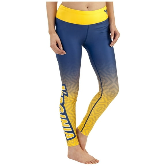 FOCO NCAA West Virginia Mountaineers Gradient Print Leggings Women's Extra Small