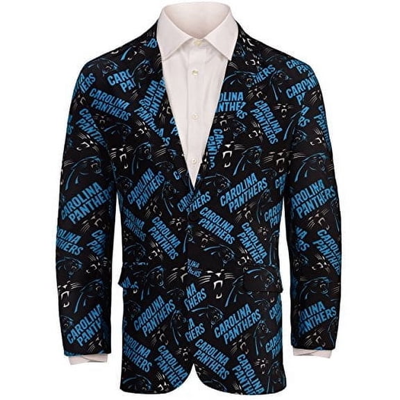FOCO NFL Carolina Panthers Men's Repeat Logo Business Suit Jacket - S (42)