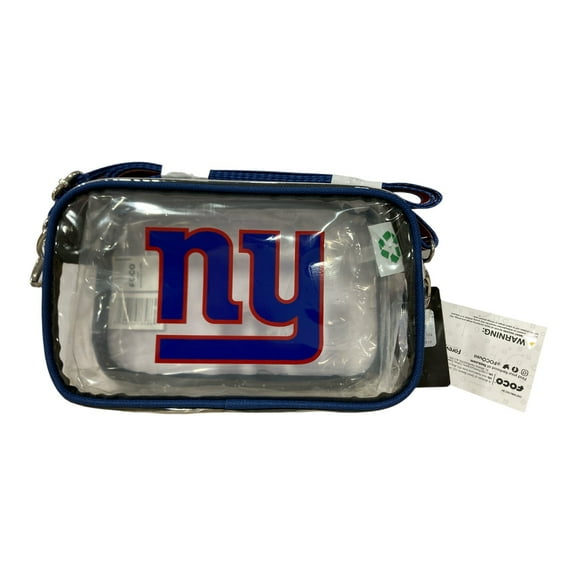 FOCO NFL Clear Cross Body Stadium Compliant Camera Bag (NY Giants)