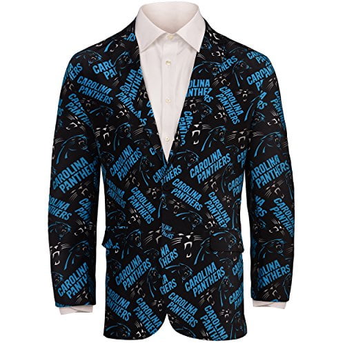 FOCO NFL Licensed Carolina Panthers Men's Repeat Ugly Business Jacket - L (46)