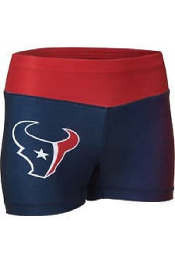 NFL Licensed Houston Texans Gradient Print Bootie Shorts - Medium