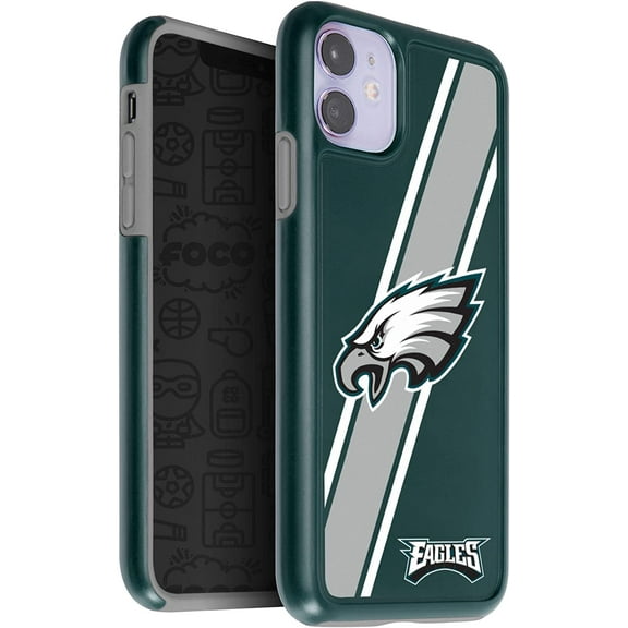 FOCO NFL Philadelphia Eagles Dual Hybrid Case for iPhone 11 & XR (6.1")