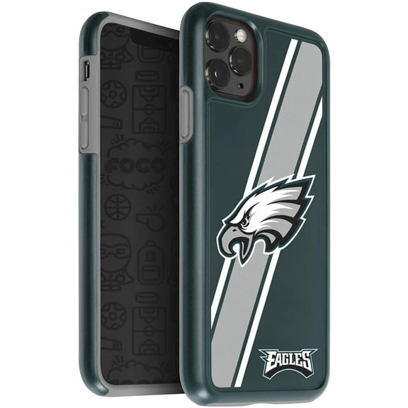 FOCO NFL Philadelphia Eagles Hybrid Case for iPhone 11 Pro Max & XS Max (6.5")
