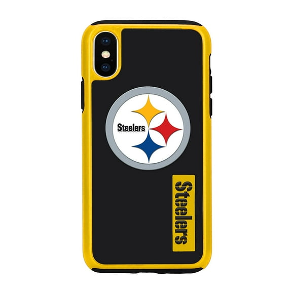 FOCO NFL Pittsburgh Steelers Dual Hybrid Case for iPhone X & XS (5.8")