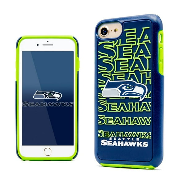 FOCO NFL Seattle Seahawks Hybrid Case for iPhone SE (2022, 20), 8, 7, 6S, 6 (4.7")