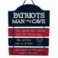 thumbnail image 1 of FOCO NFL Team Logo New England Patriots Mancave Man Cave Hanging Wall Sign, 1 of 1