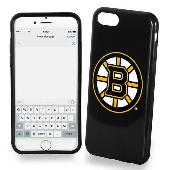 FOCO NHL Boston Bruins Soft Case For iPhone 8 Plus, 7 Plus (5.5")