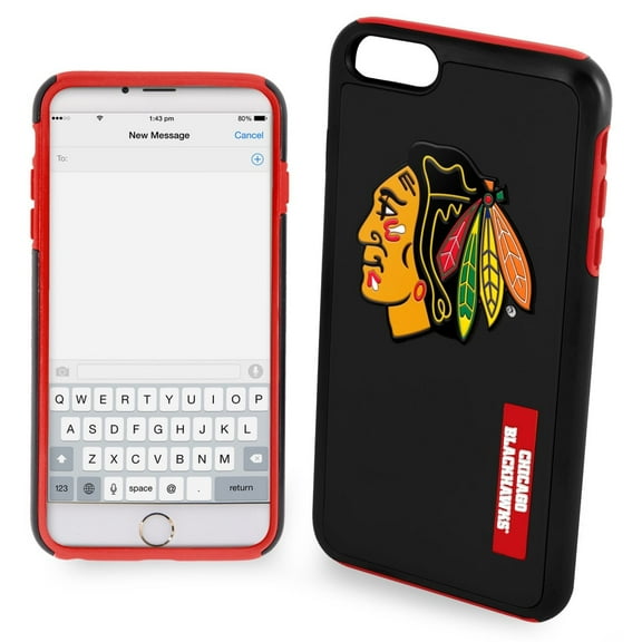 FOCO NHL Chicago Blackhawks Dual Hybrid Case for iPhone 6 Plus & 6S Plus (5.5")
